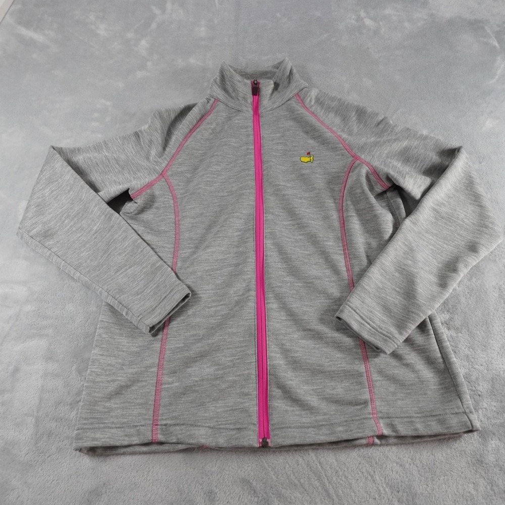 Magnolia Lane Masters Golf Full Zip Jacket Womens M Gray Athletic Outdoor Casual - Picture 9 of 11